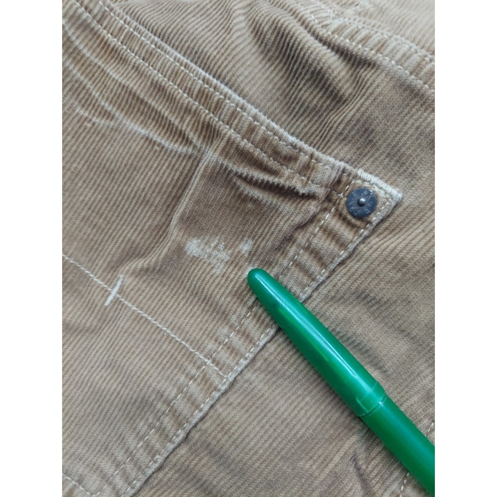 Vtg Polo Ralph Lauren Corduroy Pants Mens 34x28 Brown‎ Chino Tag size 36x32 - Picture 13 of 14